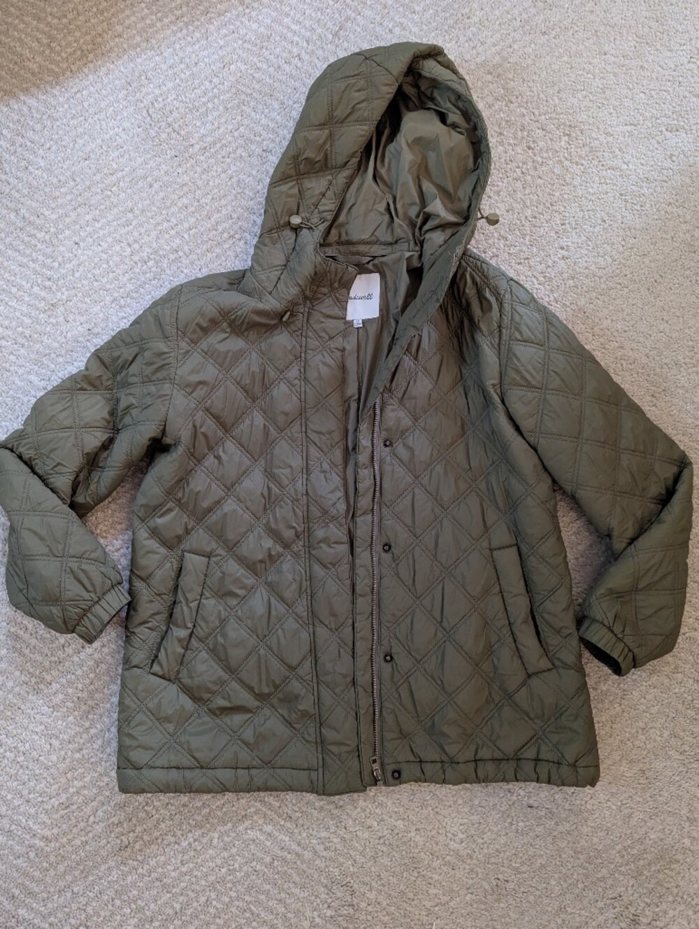 Madewell Airpuff Quilted Packable Puffer Jacket Tundra Size XS